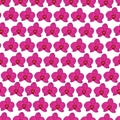 Seamless pattern of Orchid flowers